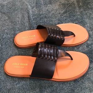 Cole Haan Grand 360 Black Sandals  Size 6